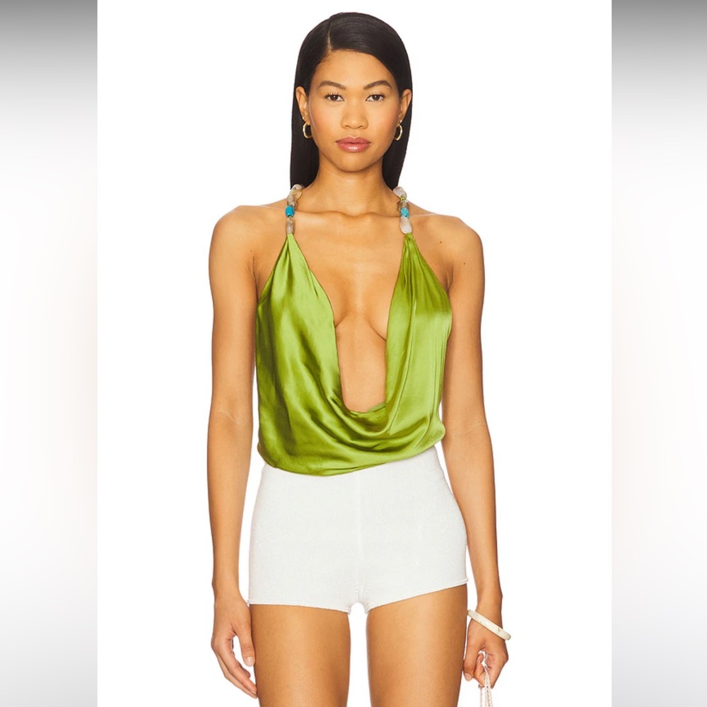 NWT! Lovers and Friends Diamanto Top in Pear Green